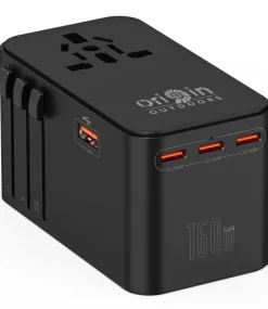 RL100365 - ORIGIN OUTDOORS Chargeur Adaptateur 160W 3xUSB-C + 1xUSB-A 60W