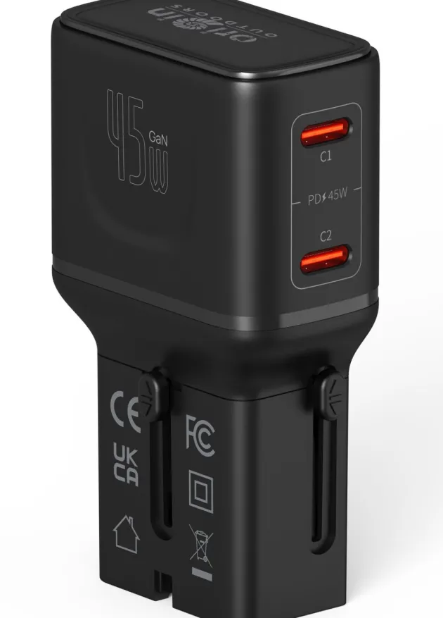 RL100356 - ORIGIN OUTDOORS Chargeur PD 45W Modulaire de Voyage 2xUSB-C