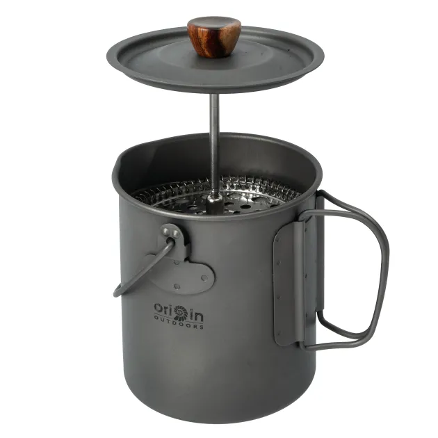 RL562061 - Origin Outdoors Presse à café titane 3 en 1