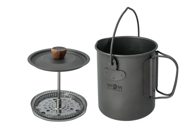 RL562061 - Origin Outdoors Presse à café titane 3 en 1