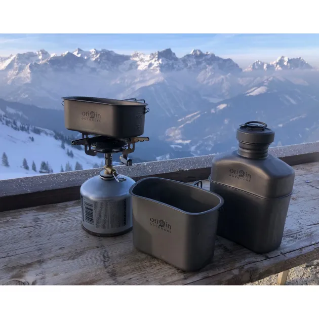 RL562112 - ORIGIN OUTDOORS Set 2 Quarts Titane 750mL + 400mL & Couvercle