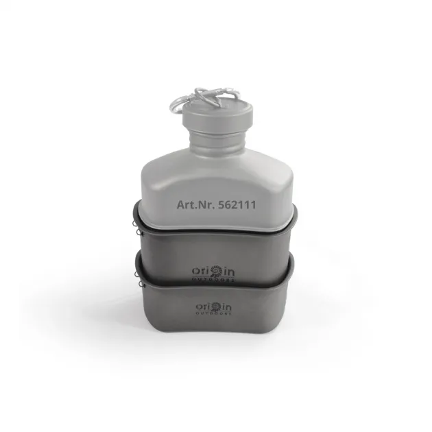 RL562112 - ORIGIN OUTDOORS Set 2 Quarts Titane 750mL + 400mL & Couvercle