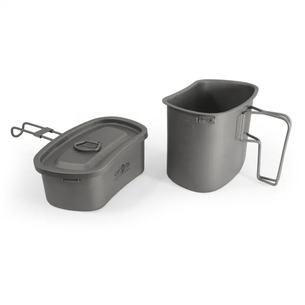 RL562112 - ORIGIN OUTDOORS Set 2 Quarts Titane 750mL + 400mL & Couvercle