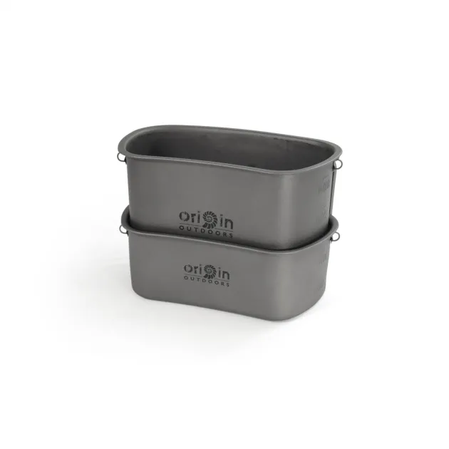RL562112 - ORIGIN OUTDOORS Set 2 Quarts Titane 750mL + 400mL & Couvercle