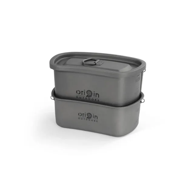 RL562112 - ORIGIN OUTDOORS Set 2 Quarts Titane 750mL + 400mL & Couvercle