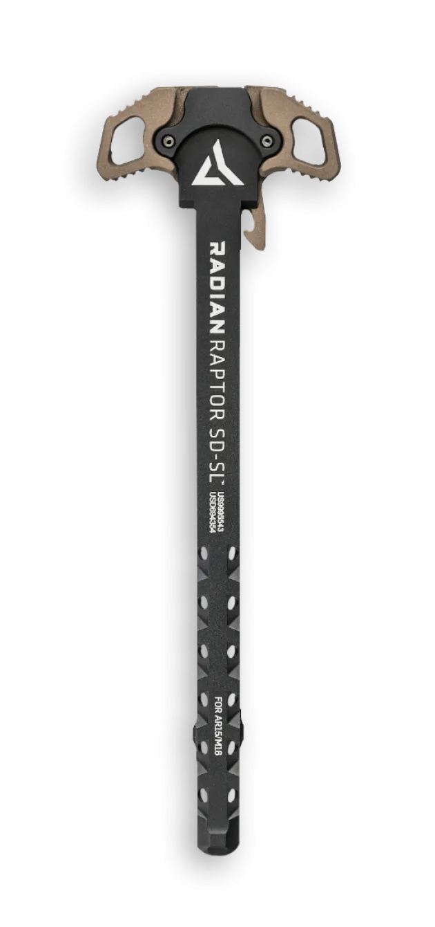 R0280 - Radian Weapons Raptor-SD-SL AR15 Charging Handle Vented Shaft RADIAN BROWN