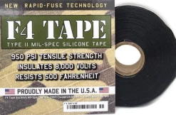 RTF4B - Rescue Tape Ruban de Réparation Auto-Adhésif Ultra Résistant F4 NOIR