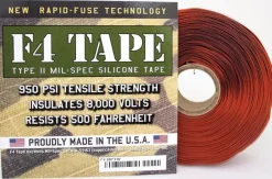RTF4R - RESCUE TAPE Ruban de Réparation Auto-Adhésif Ultra Résistant F4 ROUGE
