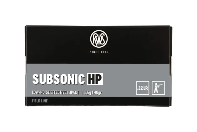 2132664 - RWS .22LR SUBSONIC HP 2.6G 40GR BTE50
