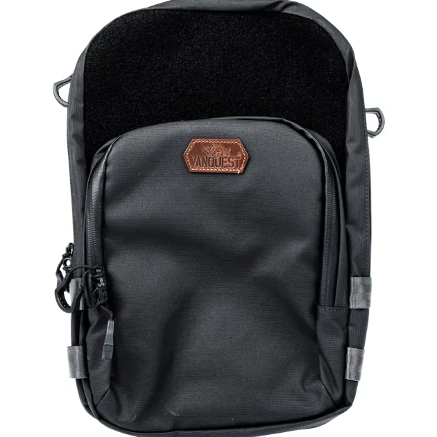 852107SBLK - VANQUEST VERT-7 Sac Bandoulière SOLID BLACK