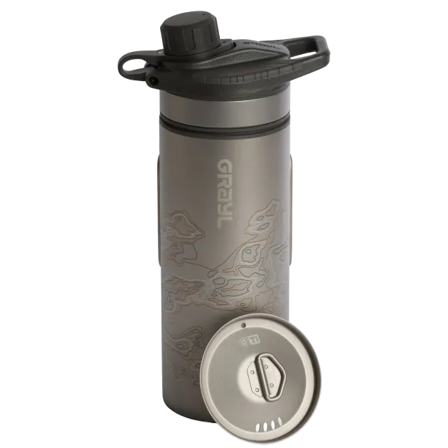 411-SEA-SL-ODG - GRAYL 710mL Geopress Titanium + Couvercle de cuisson OD