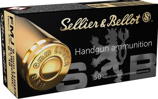 3095 - SELLIER & BELLOTCARTOUCHES Subsonic 9X19 FMJ 140gr