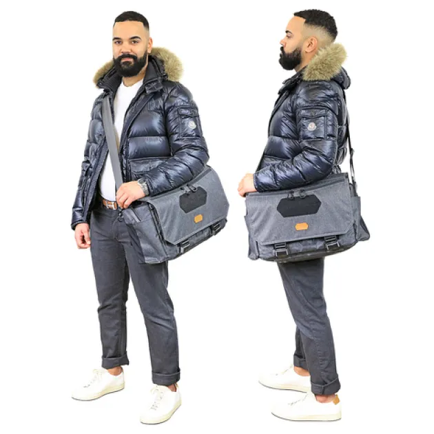 656115SGRY - Vanquest Gofer 15 sac messenger Shadow Grey