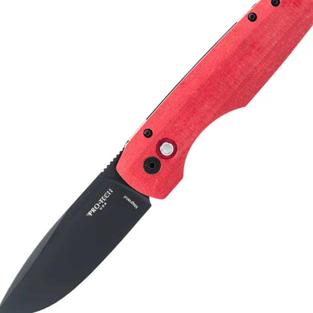 SHOT26.VERO.1 Pro-Tech Synapse Vero Design Red Micarta Shot Show 2026