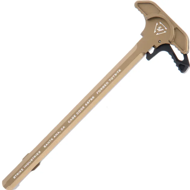 SI-ARCH-EL-FDE - Strike Industries Charging Handle with Extended Latch ARCH-EL