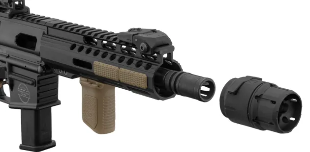 SI-BS-NATO-BK - Compensateur anti blast STRIKE INDUSTRIES montage QD cal 5.56/9mm