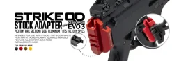 SI-CEVO-SA-QD-BK - Strike Industries Stock Adapter Back Plate for CZ Scorpion® EVO 3