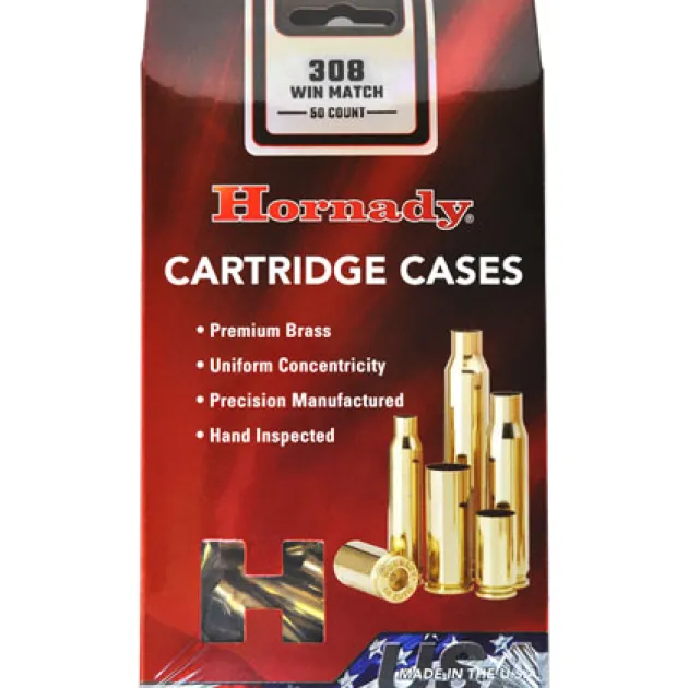 SID774666 HORNADY 308 Winchester Match Grade Unprimed Rifle Brass