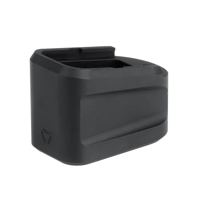 SI-EMP-AL-G19-BK - Aluminum Extended Magazine Plate for Glock 19 - 9 mm - Black