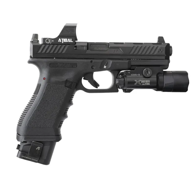 SI-EMP-AL-G17 - EMP Extended Magazine Plate for Glock G17 / G22 - 9 mm / .40 cal - Aluminum
