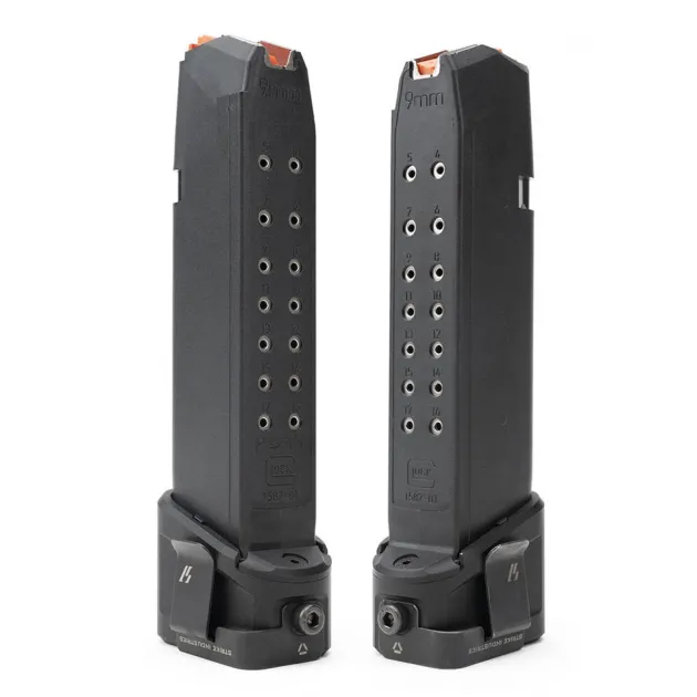 SI-EMP-AL-G17 - EMP Extended Magazine Plate for Glock G17 / G22 - 9 mm / .40 cal - Aluminum