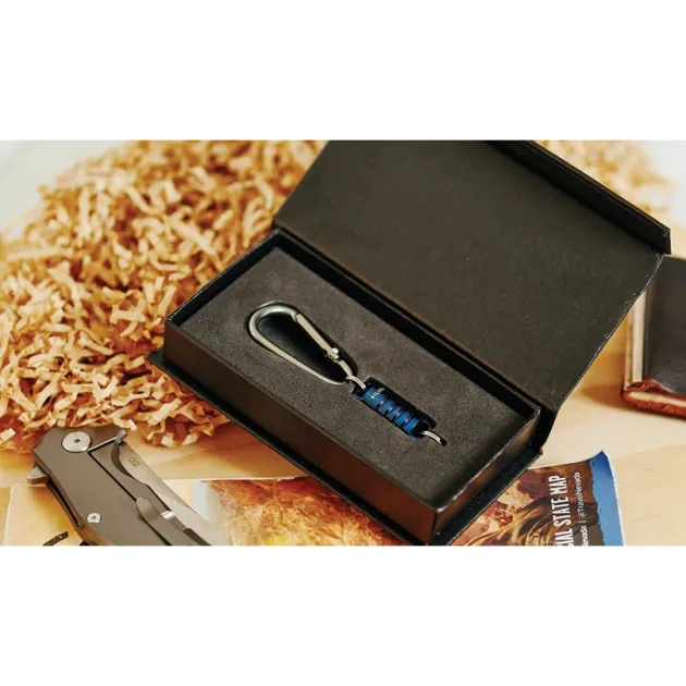 SIL005SSBLU - Silipac Mousqueton connecteur magnétique inox Bleu