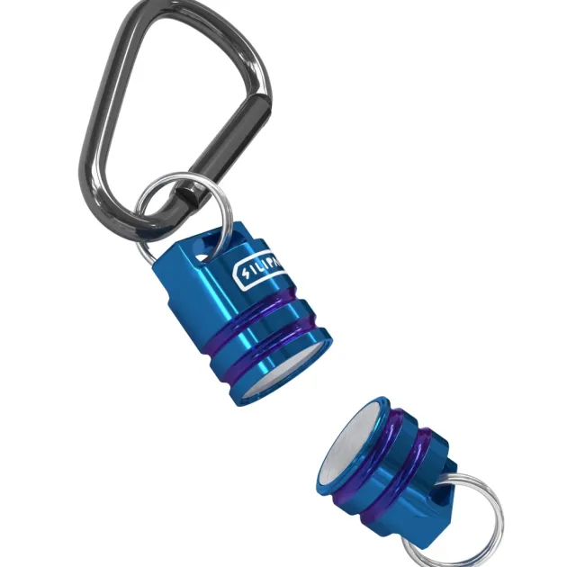 SIL005SSBLU - Silipac Mousqueton connecteur magnétique inox Bleu