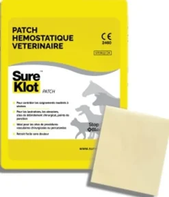 SKT.SK87 - SURE KLOT Patch hémostatique Vétérinaire 8 x 7 cm