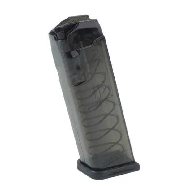 SMK-GLK-17 - ETS Polymer Magazine for Glock 17 / 18 / 19 / 19X / 26 / 34 / 45 9x19 mm 17 rounds Carbon Smoke Series