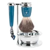 S81M228SF SET 4 P. MUHLE RYTMO BLEU PETROLE FUSION PUR NOIR