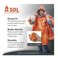 SOLPONCHO - Adventure Medical SOL Poncho de survie