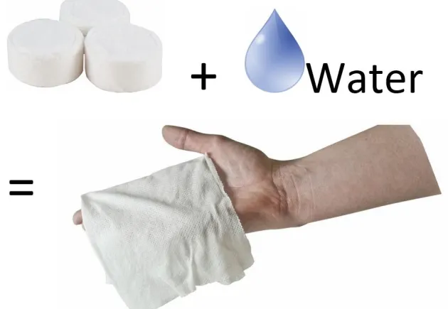 SPC17019 - BCB Lingettes compressées Go Wipes par 10