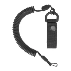 SPC29574 - EDCX Cordon spirale de sécurité avec boucle de ceinture vert armée