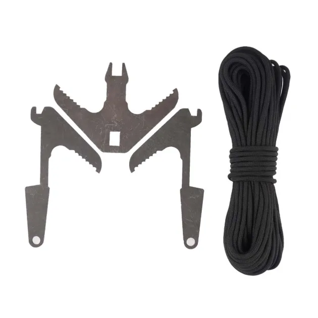 SPC29562 - EDCX Grappin avec 15 m de paracorde noir