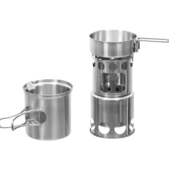 SPC25559 - Fox Outdoor set de cuisine avec réchaud à bois Travel