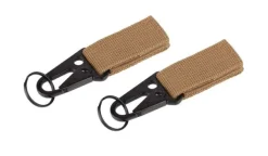 SPC18950 - 101 Inc. Mousqueton passant MOLLE avec anneau coyote