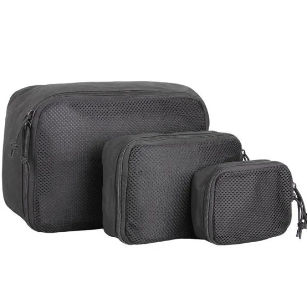 SPC23160 - Mil-Tec Set de 3 poches de rangement mesh Noir