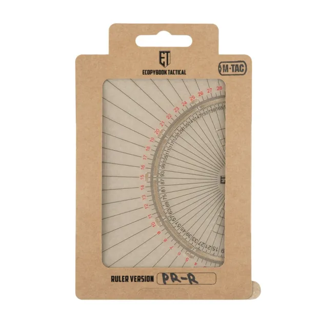 SPC41235 - M-TAC Ecopybook Tactical PR-R Protractor Rapporteur/Règle Tactique