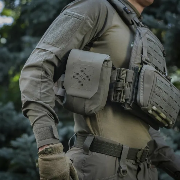 SPC38143 - M-TAC IFAK Medical Carrier Large Elite - Ranger Green Trauma Kit