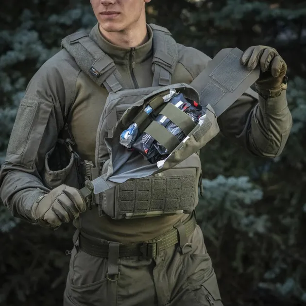 SPC38143 - M-TAC IFAK Medical Carrier Large Elite - Ranger Green Trauma Kit