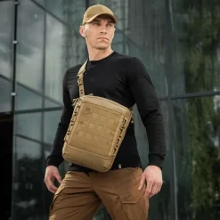 SPC41180 - M-TAC Laser Cut Hex Shoulder Bag - Cordura - Coyote