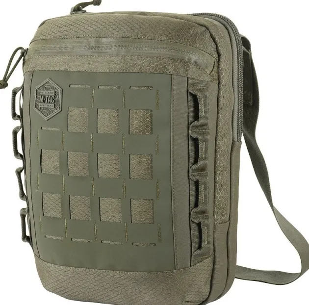 SPC41181 - M-TAC Laser Cut Hex Shoulder Bag - Cordura - Ranger Green