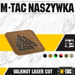 SPC33869 - M-TAC Laser Cut Valknut Patch COYOTE