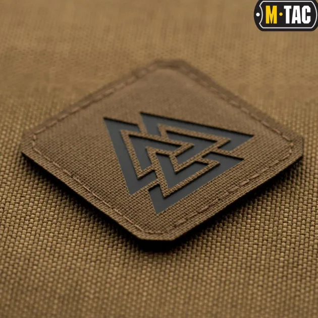 SPC33869 - M-TAC Laser Cut Valknut Patch COYOTE
