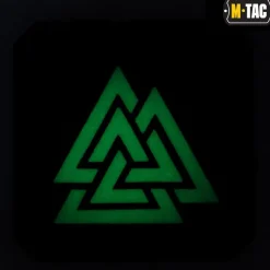 SPC33868 - M-TAC Laser Cut Valknut Patch NOIR GITD