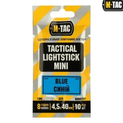 SPC34741 - M-TAC Lightstick Chemlight 4x40mm BLEU 10pcs MARQUAGE