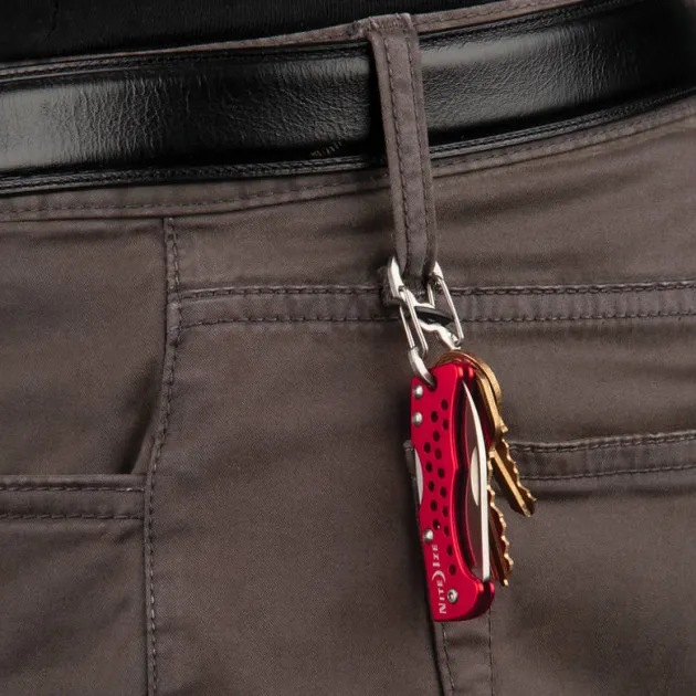 SPC33028 - Nite Ize couteau porte clef rouge