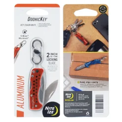 SPC33028 - Nite Ize couteau porte clef rouge