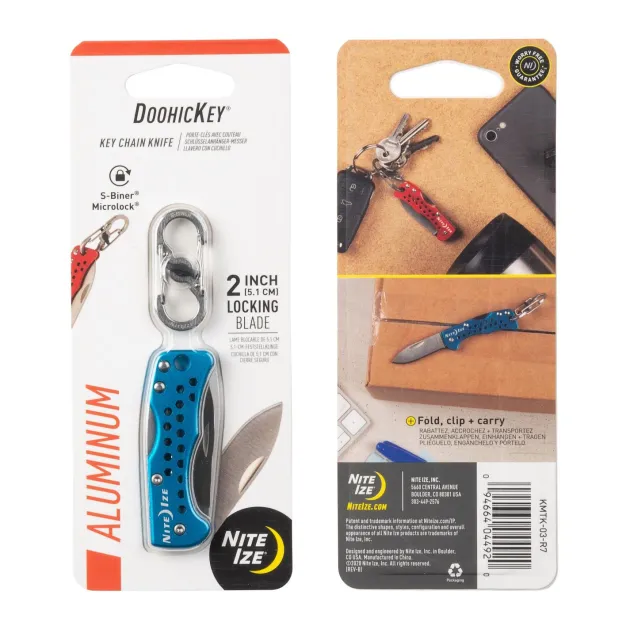 SPC19372 - Nite Ize couteau porte clef bleu