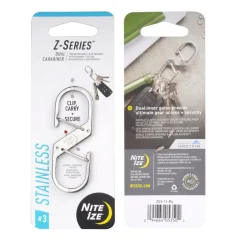 SPC39808 - Nite Ize Double crochets Z-Series acier N° 3